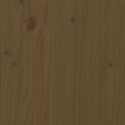Bedframe Massief Hout 200 x 200 cm Honingbruin