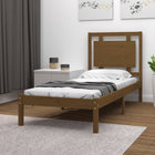 Bedframe Massief Hout 100 x 200 cm Honingbruin