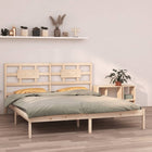 Bedframe Massief Hout 160 x 200 cm Naturel