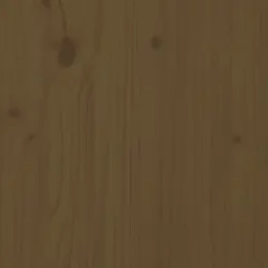Bedframe Massief Hout 200 x 200 cm Honingbruin