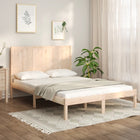 Bed frame without mattress solid pine wood 120x200 cm