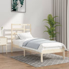 Bedframe Massief Hout 100 x 200 cm Naturel