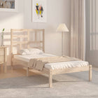 Bedframe massief grenenhout 75x190 cm