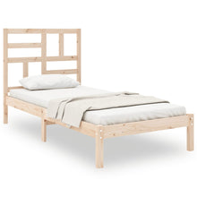 Bedframe massief hout 90x190 cm Single 90 x 190 cm Naturel