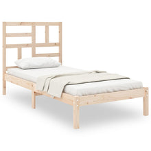 Bedframe massief hout 90x200 cm 90 x 200 cm Naturel