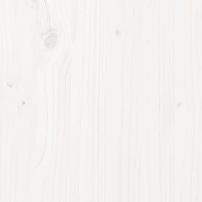 Bedframe massief hout wit 150x200 cm King Size 150 x 200 cm Wit
