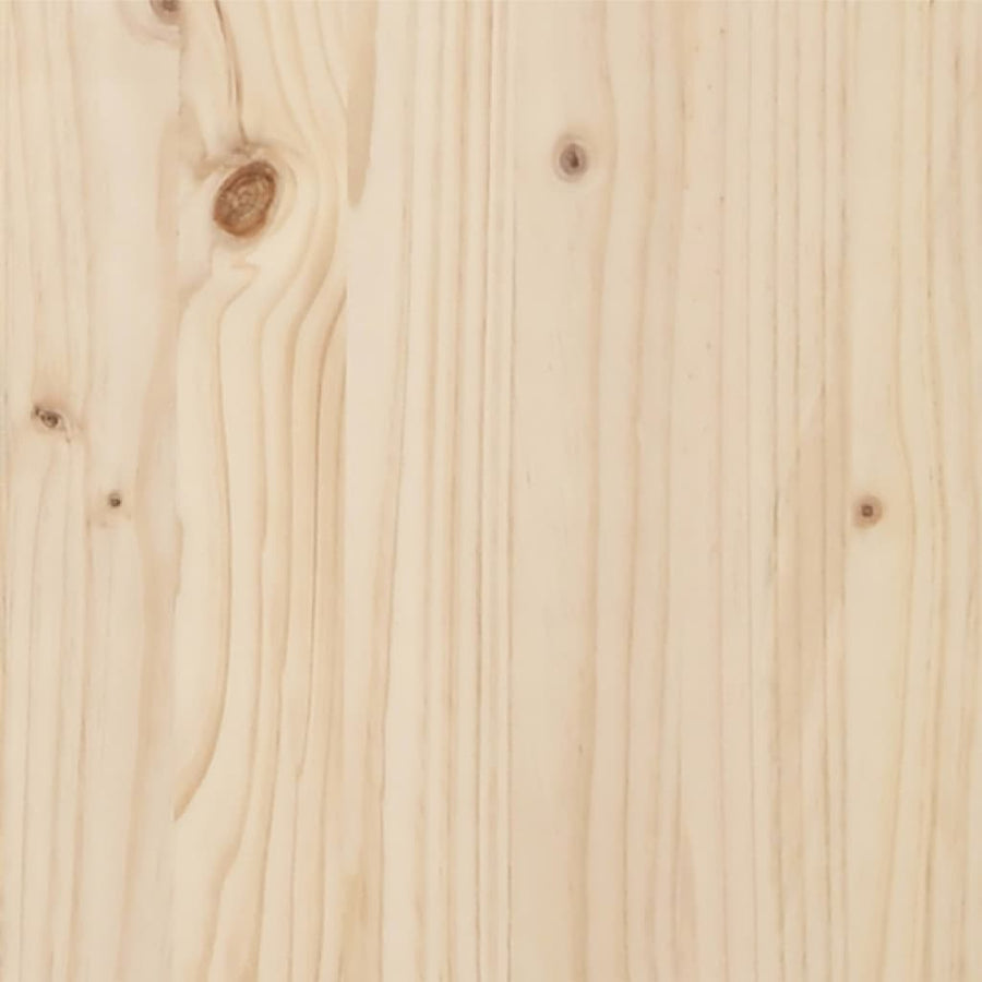 Bedframe Zonder Matras Massief Hout 160 x 200 cm Naturel