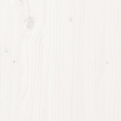 Bedframe massief hout wit 160x200 cm 160 x 200 cm Wit