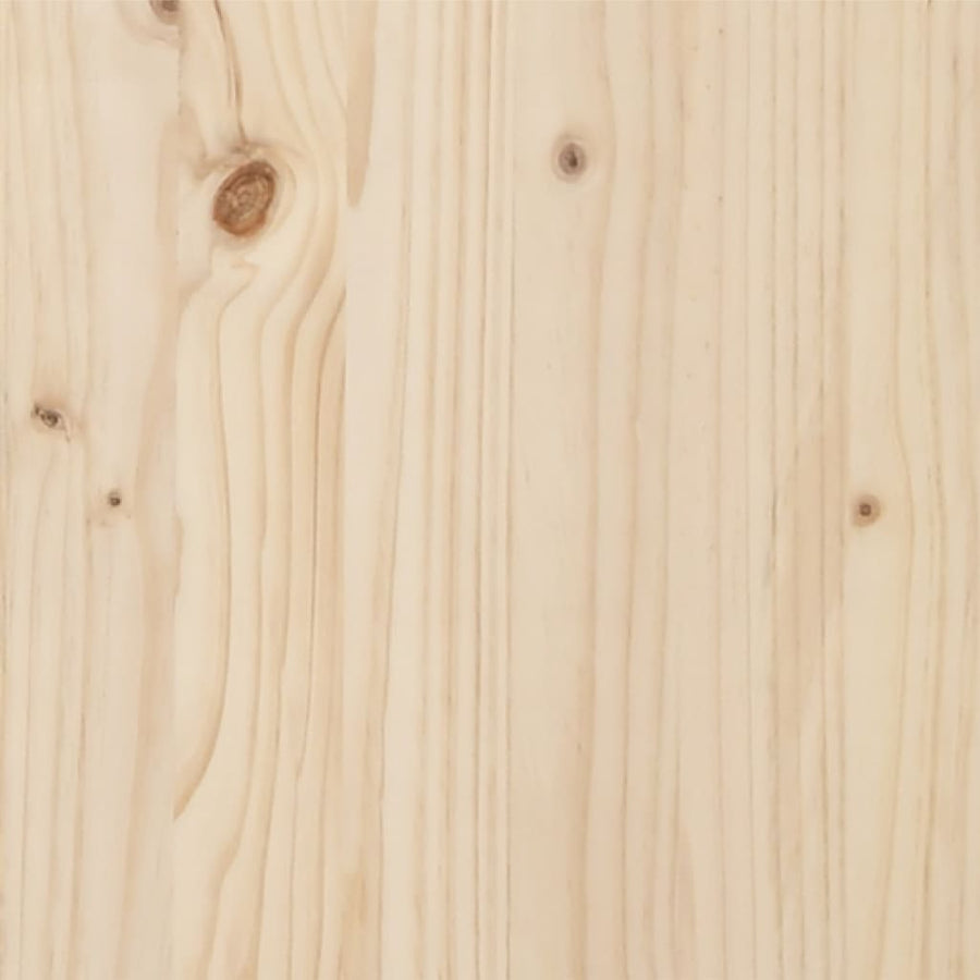 Bedframe massief hout 180x200 cm Super King Size 180 x 200 cm Naturel