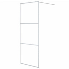 Inloopdouchewand 80x195 cm transparant ESG-glas zilverkleurig 80 x 195 cm Zilver