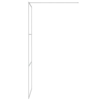 Inloopdouchewand 80x195 cm transparant ESG-glas zilverkleurig 80 x 195 cm Zilver