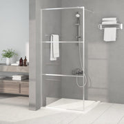 Inloopdouchewand 90x195 cm glas zilver