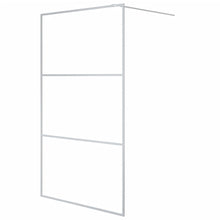 Inloopdouchewand 115X195 Cm Transparant Esg-Glas Zilverkleurig 115 x 195 cm Doorzichtig