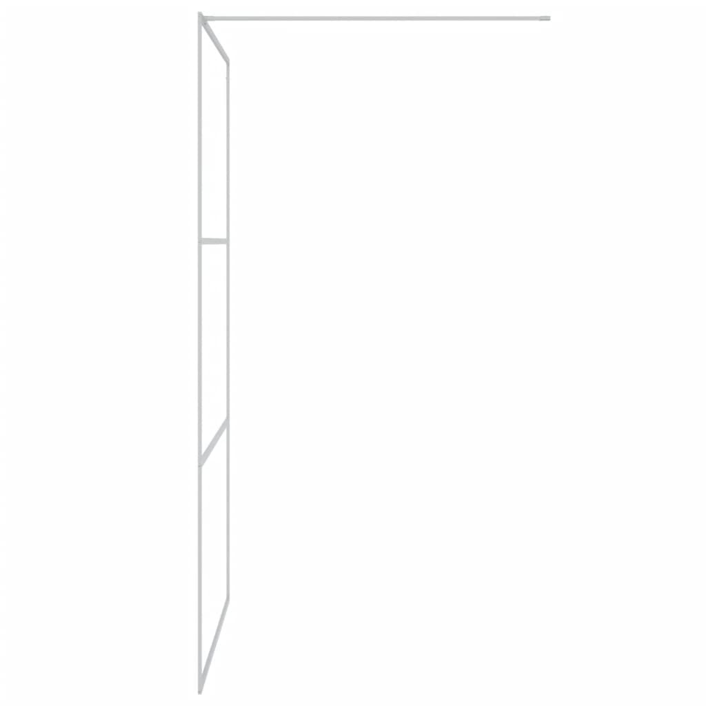 Inloopdouchewand 115X195 Cm Transparant Esg-Glas Zilverkleurig 115 x 195 cm Doorzichtig