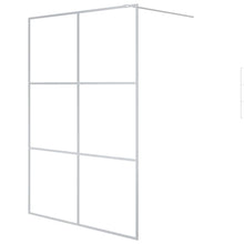 Inloopdouchewand 140x195 cm transparant ESG-glas zilverkleurig 140 x 195 cm Zilver Doorzichtig