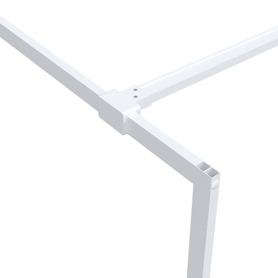 Inloopdouchewand 80x195 cm transparant ESG-glas wit 80 x 195 cm Wit