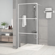 Inloopdouchewand 90x195 cm wit ESG-glas