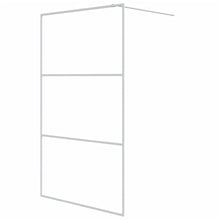 Inloopdouchewand 115x195 cm transparant ESG-glas wit 115 x 195 cm Wit