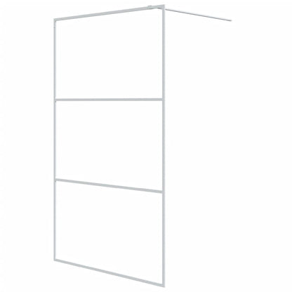 Inloopdouchewand 115x195 cm transparant ESG-glas wit 115 x 195 cm Wit