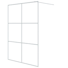 Inloopdouchewand 140x195 cm transparant ESG-glas wit 140 x 195 cm Wit Doorzichtig