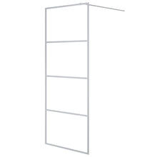 Inloopdouchewand 80x195 cm transparant ESG-glas zilverkleurig 80 x 195 cm Zilver