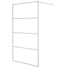 Inloopdouchewand Transparant Esg-Glas Kleurig 115 x 195 cm Zilver