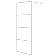 Inloopdouchewand 80x195 cm transparant ESG-glas wit 80 x 195 cm Wit