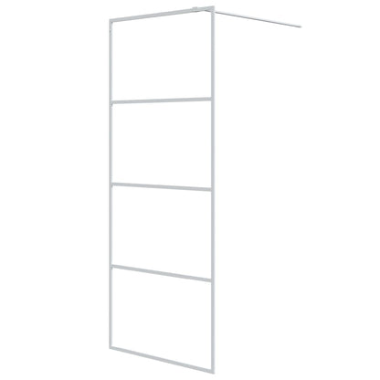 Inloopdouchewand 80x195 cm transparant ESG-glas wit 80 x 195 cm Wit