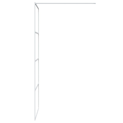 Inloopdouchewand 80x195 cm transparant ESG-glas wit 80 x 195 cm Wit