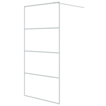 Inloopdouchewand 100x195 cm transparant ESG-glas wit 100 x 195 cm Wit