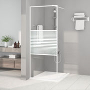 Inloopdouchewand 80x195 cm wit ESG-glas