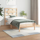 Bedframe Massief Grenenhout 100 x 200 cm Naturel