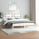 Bedframe Massief Grenenhout 160 x 200 cm Wit