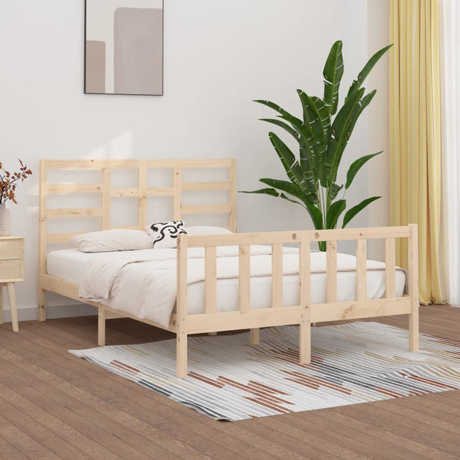 Bedframe Massief Grenenhout 160 x 200 cm Naturel