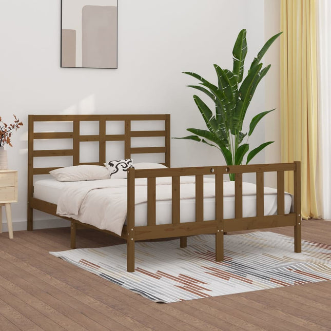 Bedframe Massief Grenenhout 160 x 200 cm Honingbruin