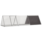 Rabbit Cage Anthracite 302.5x80.5x71 cm Galvanized Steel