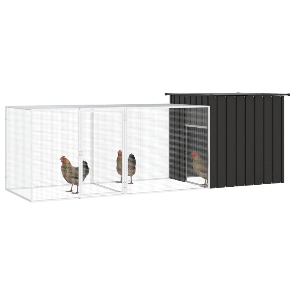 Kippenhok Gegalvaniseerd Staal Kleurig 300 x 91 x 100 cm