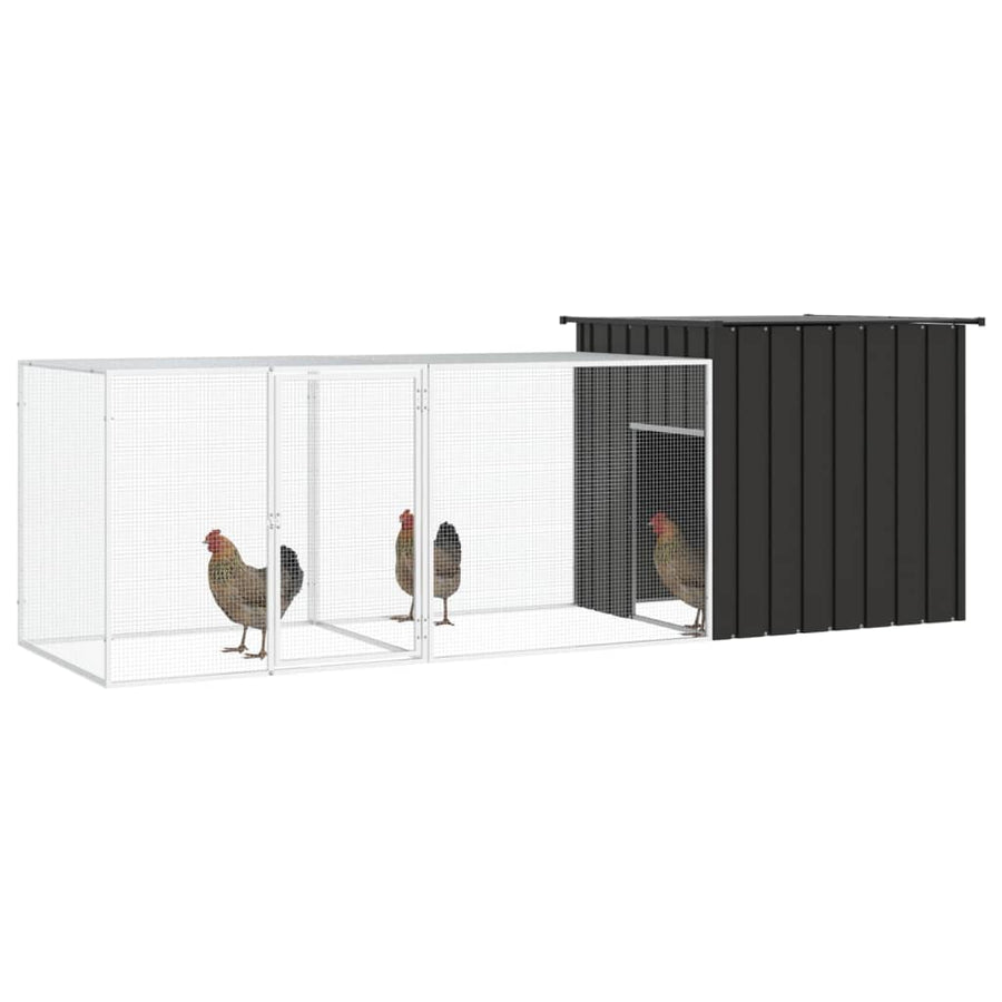 Kippenhok Gegalvaniseerd Staal Kleurig 300 x 91 x 100 cm