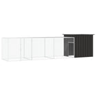 Kippenhok 400x91x100 cm gegalvaniseerd staal antraciet