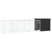 Kippenhok 400x91x100 cm gegalvaniseerd staal antraciet