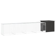 Kippenhok 500x91x100 cm gegalvaniseerd staal antraciet