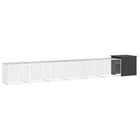 Kippenhok 700x91x100 cm gegalvaniseerd staal antraciet