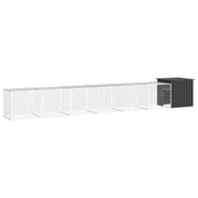 Kippenhok 700x91x100 cm gegalvaniseerd staal antraciet