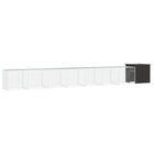 Kippenhok 800x91x100 cm gegalvaniseerd staal antraciet
