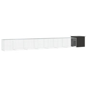 Kippenhok 800x91x100 cm gegalvaniseerd staal antraciet