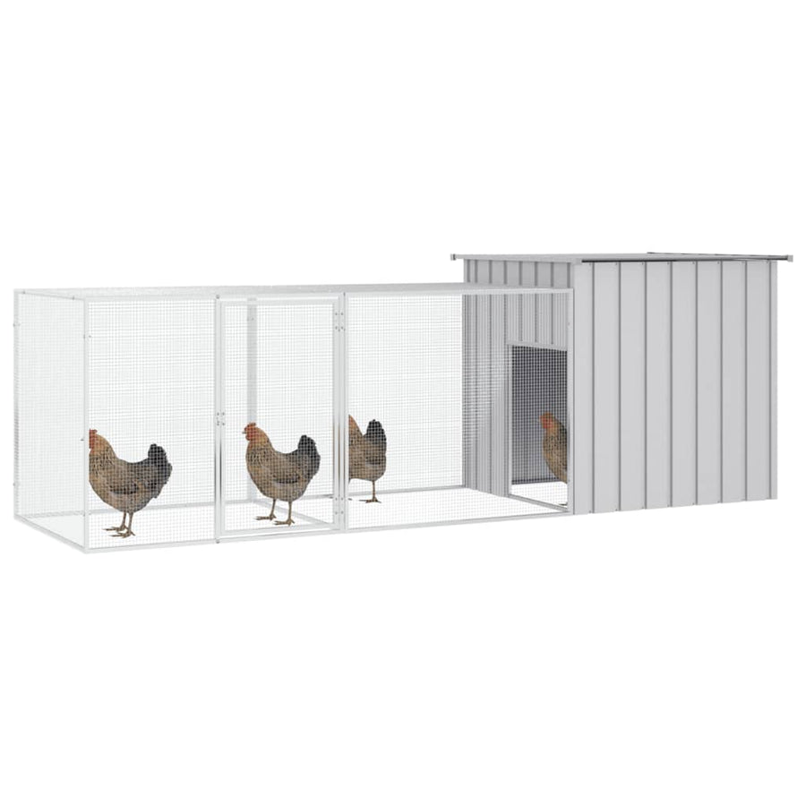 Kippenhok Gegalvaniseerd Staal 300 x 91 x 100 cm