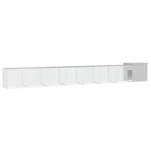 Kippenhok 700x91x100 cm gegalvaniseerd staal grijs