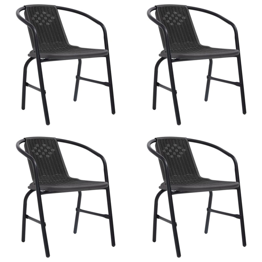 Tuinstoelen 110 Kg Kunststof Rattan En Staal 4