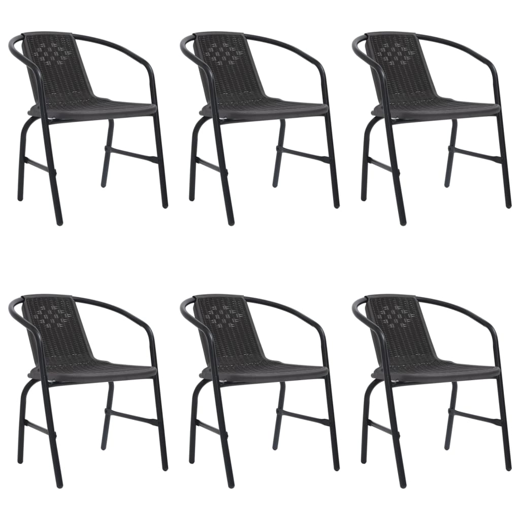 Tuinstoelen 110 Kg Kunststof Rattan En Staal 6