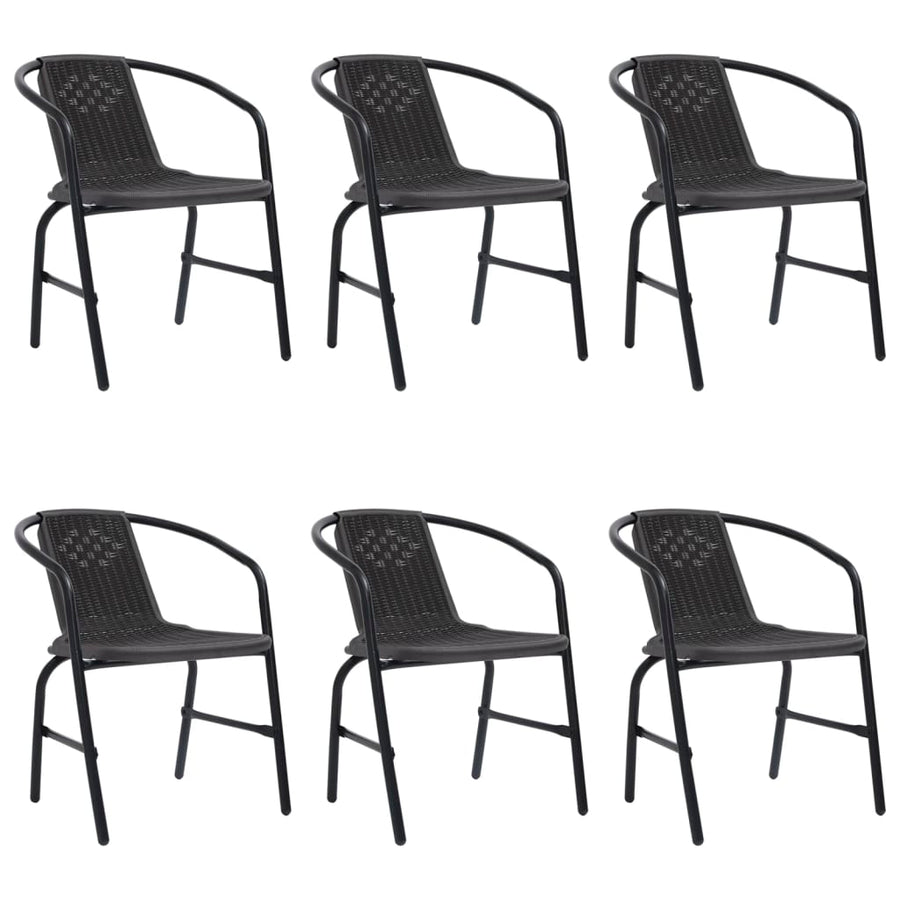 Tuinstoelen 110 Kg Kunststof Rattan En Staal 6